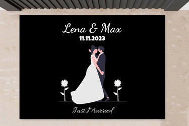 Just Married - Personalisierte Fußmatte zur Hochzeit